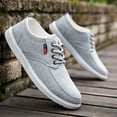 thumbnail image 3 of Vedolay Mens Summer Sneakers Sneakers for Men's Slip On Comfortable Square-Toe Fashion Flats Shoes,Gray 45, 3 of 5