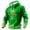 Green, variant on Mens St Patricks Day Hoodies Waffle Knit Pullover Irish Sweatshirt Shamrock Clover Graphic Shirt Casual Shirt Holiday Outfit