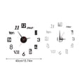 thumbnail image 3 of Reloj de pared moderno Yuarrent sin marco silencioso luminoso acrílico espejo 40cm Negro, 3 of 6