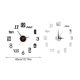thumbnail image 3 of Reloj de pared moderno Yuarrent sin marco silencioso luminoso acrílico espejo 40cm Negro, 3 of 6