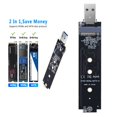 thumbnail image 4 of M.2 SATA/NVMe SSD To USB 3.1 Adapter PCI-E To USB 3.1 External Converter Card 10Gbps USB3.1 Gen 2 PCIe To USB3.1 Type A Adapter NVME, 4 of 6