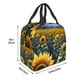 thumbnail image 3 of Easygdp Starry Sky Moon Sunflower Bolsa Térmica Premium - Tela Oxford Impermeable, Gran Capacidad, Bolsillo Frontal, Unisex para Trabajo, Escuela, Actividades al Aire Libre y Picnics, 3 of 8