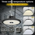 thumbnail image 3 of 150W/120W/100W UFO High Bay Light with Motion Sensor 22300LM 0-10V Dimmable High Bay LED Shop Lights Color and Beam Angle Selectable for Workshop Warehouse Factory Barn Garage, 3 of 7