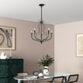 thumbnail image 2 of 42905-68 Livex Lighting Katarina - 5 Light Chandelier In Transitional Style-23 Inches Tall and 23 Inches Wide-Shiny Black Finish    -Traditional, 2 of 8