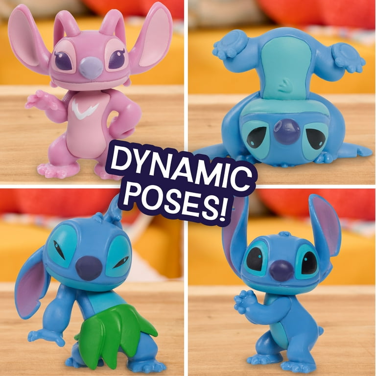 Disney Stitch Collectible Figures Set, 11 Pieces, Includes