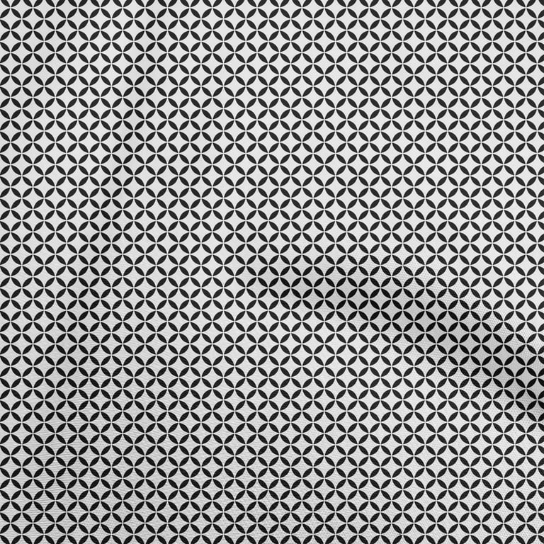 Cheap oneOone Cotton Flex Black Fabric Geometric Quilting Supplies Print Sewing  Fabric By The Yard 40 Inch