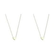 thumbnail image 1 of (2-Pack) Rinsvye 26 initial Heart Shape Mountain Necklace Alphabet Necklace for Women Chain Necklaces for Women Necklaces for Women A Diamond Name Necklace Z 26 Alphabet initial Gold Necklaces for W, 1 of 8
