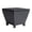 Black_b, variant on IVV 20" Rattan Trapezoid Side Table, Outdoor Patio End Table with Flip Lid & Hidden Storage, Weather-Resistant for Garden, Deck, Poolside, 13-Gallon, Brown