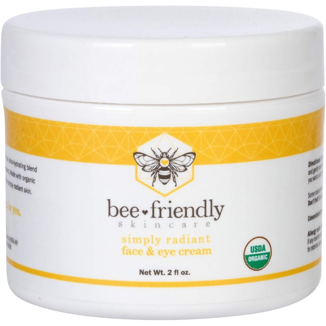 Crema hidratante para rostro y ojos BeeFriendly, 60 ml, totalmente natural