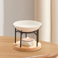 thumbnail image 1 of Candelabro de vela de té, decoración de cera derretida, quemador de aceite esencial para el hogar, calentador para gabinete de yoga, sala de, 1 of 8