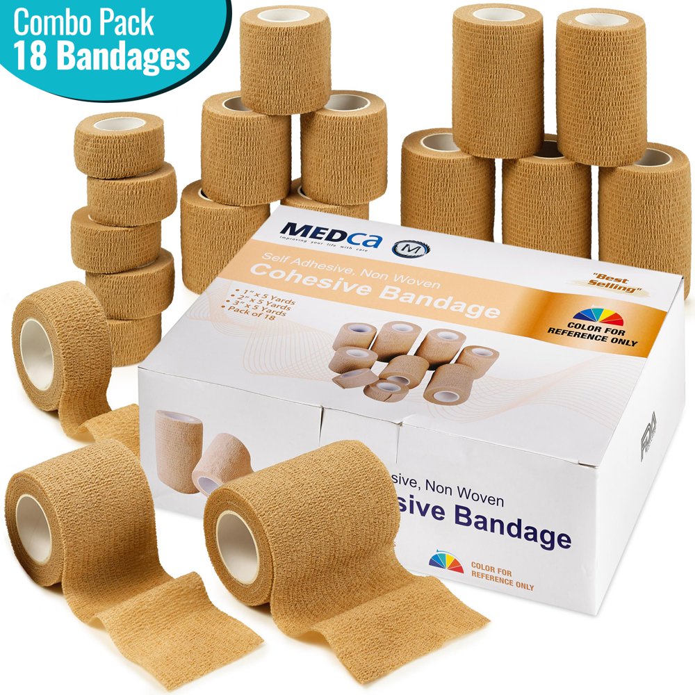 Tape Wrap, Self Adherent Rap Tape, Adhering Stick Bandage, 1 Inche 2