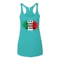 thumbnail image 2 of Wild Bobby, Italian Soccer Its Coming to Rome, Sports, Women Tri-Blend Racerback Tank Top, Tahiti Blue, X-Large, 2 of 4