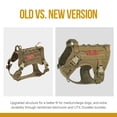thumbnail image 3 of OneTigris - Chaleco táctico para perros de servicio, impermeable y cómodo, arnés para perros Military Patrol K9 con asa (tamaño mediano, marrón coyote), 3 of 5