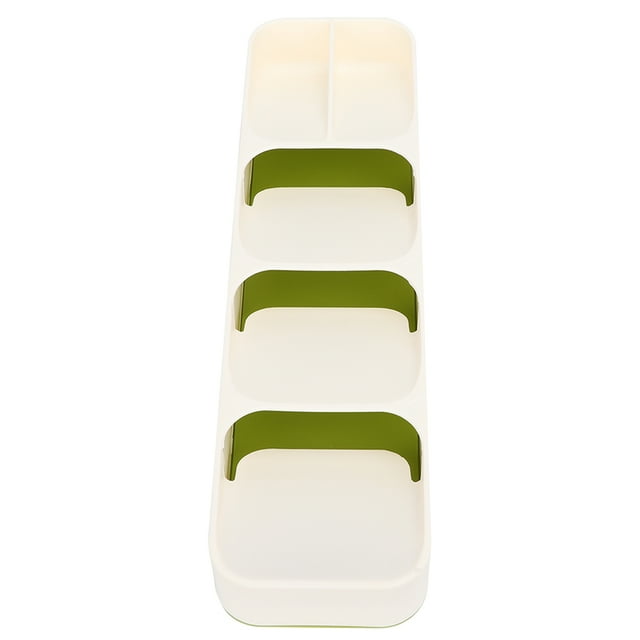 Boîte de Rangement de Séparation de Couverts de Fourchette à Double Couche pour Tiroir de Cuisine