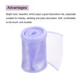 thumbnail image 3 of 2 3/8 Inch 5 Yard Sheer Organza Ribbon Shimmer Chiffon Tulle Ribbons Purple for Gift Wrapping Floral Bouquet Wedding, 3 of 7