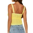 thumbnail image 6 of Coduop Women's Ruffle Trim Lace Up Sleeveless Camisole Summer Casual Cami Top Vest, 6 of 7