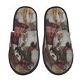 thumbnail image 1 of Fotbe Vintage Collage Girl Butterfly Pantuflas Peludas para Mujer con Estampado, Zapatillas de Peluche, Zapatos de Invierno para Casa, Uso Interior y Exterior-Medium, 1 of 8