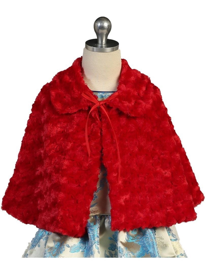 red fur wrap