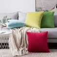 thumbnail image 4 of Juego de 2 Fundas de Cojín de Terciopelo Fundas de Almohada Decorativas para Sofá Decoración Súper Suave Hogar Sala de Estar Dormitorio para Sofá 45X45CM Rojo, Funda de Almohada para Sofá de Franela N, 4 of 4