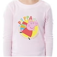 thumbnail image 3 of Peppa Pig Girl's Rainbow Character 2-Piece Tight-Fit Pajama Set for Kids Toddlers, 3 of 5