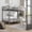 Gray, variant on Garderth Metal Bunk Bed Twin Over Twin,Twin Over Twin Bunk Bed,Industrial Bunkbeds,Metal Bunk Bed With Ladder And Safety Guard Rails,Space-Saving Steel Bed For School Dorm Bedroom