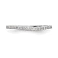 thumbnail image 5 of Auriga Fine Jewelry 14K White Gold 1/5 carat Diamond Contoured Complete Wedding Band for Women Size 7, 5 of 6