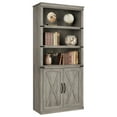 thumbnail image 1 of 1 Pb, Mdf Retro Bookcase With 2 Doors, 1 of 9