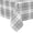 Grey, variant on Odenmar Rectangle Gingham Tablecloth 60 x 84 Inch, Waterproof Washable Plaid Table Cover, Checkered Table Cloth for Dining Table Kitchen Indoor Outdoor Multiple Colors