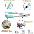 thumbnail image 3 of Mini Waffle Tongs by StarBlue – GREEN – 8 inches Silicone and Nylon Serving Tongs with Non-Slip Smooth Handles, 3 of 7