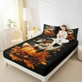 thumbnail image 4 of Manfei Spooky Pumpkin Bed Sheets Set Queen Size,Halloween Bedding Sets Queen Size,Cute Fox Bed Sheets Queen,Breathable Room Decoration,4pcs, 4 of 7