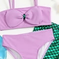 thumbnail image 7 of MuXiKeJi Clothes Girls Swimsuit 3 Piece Bathing Suits Flounce Bikini Tankini Set Beach Swimwear with Cover Ups Skirt for 3-8 Years, 7 of 7