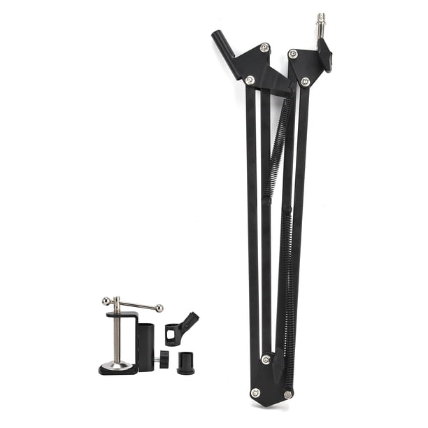 Soporte de brazo para micrófono, soporte para micrófono, accesorios de micrófono plegables de escritorio, soporte para micrófono creado magistralmente Jadeshay A