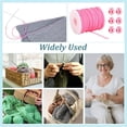 thumbnail image 6 of Synthetic Rubber Cord Kit 54.68 Yards - 6 Plastic Cord Locks for Drawstring Elastic Shoelace Hot Pink, 6 of 9