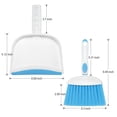 thumbnail image 3 of Mini Broom and Dustpan Set , Small Dustpan and Brush Set , Whisk Broom and Dustpan Set, Small Broom and Dustpan Set for Desk, Home, Kitchen Necessities, Hand Dust pan and Brush Set (Blue), 3 of 8