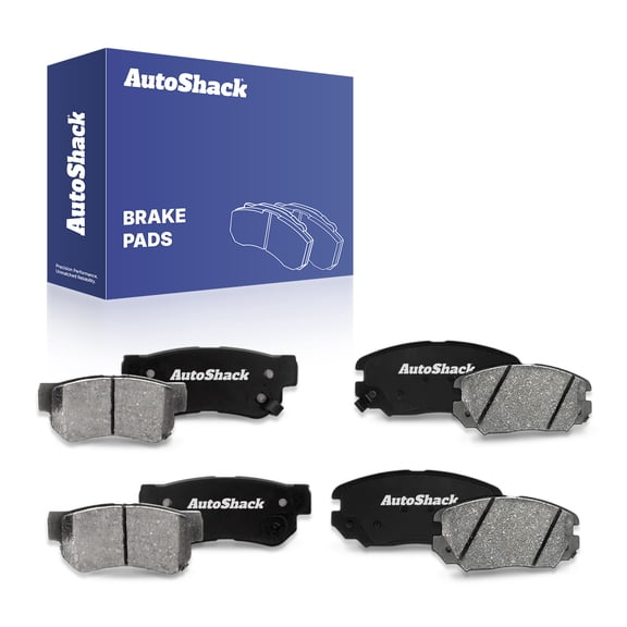 AutoShack Front and Rear Ceramic Brake Pads Set 8pcs Replacement for 2006-2008 Hyundai Sonata 2006-2009 Azera 3.3L 3.8L V6 FWD SCD1125-813