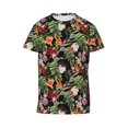 thumbnail image 4 of Wukai Tropical Flowers (2) Youth Unisex Short Sleeve T-Shirt for Boys, Girls, Teens, and Kids-Medium, 4 of 7