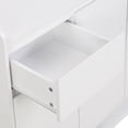 thumbnail image 5 of MAYEERTY Sleek and Contemporary Shoe Cabinet with Adjustable Shelves, Minimalist Home Organizer with Solid Wood Legs, Storage Sideboard for Entryway, Living Room, White, 5 of 21