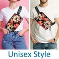 thumbnail image 2 of Petal flowers Lightweight Adjustable Waist Pack Cross Body Bag Money Belt with Extension Strap Unisex, 2 of 7