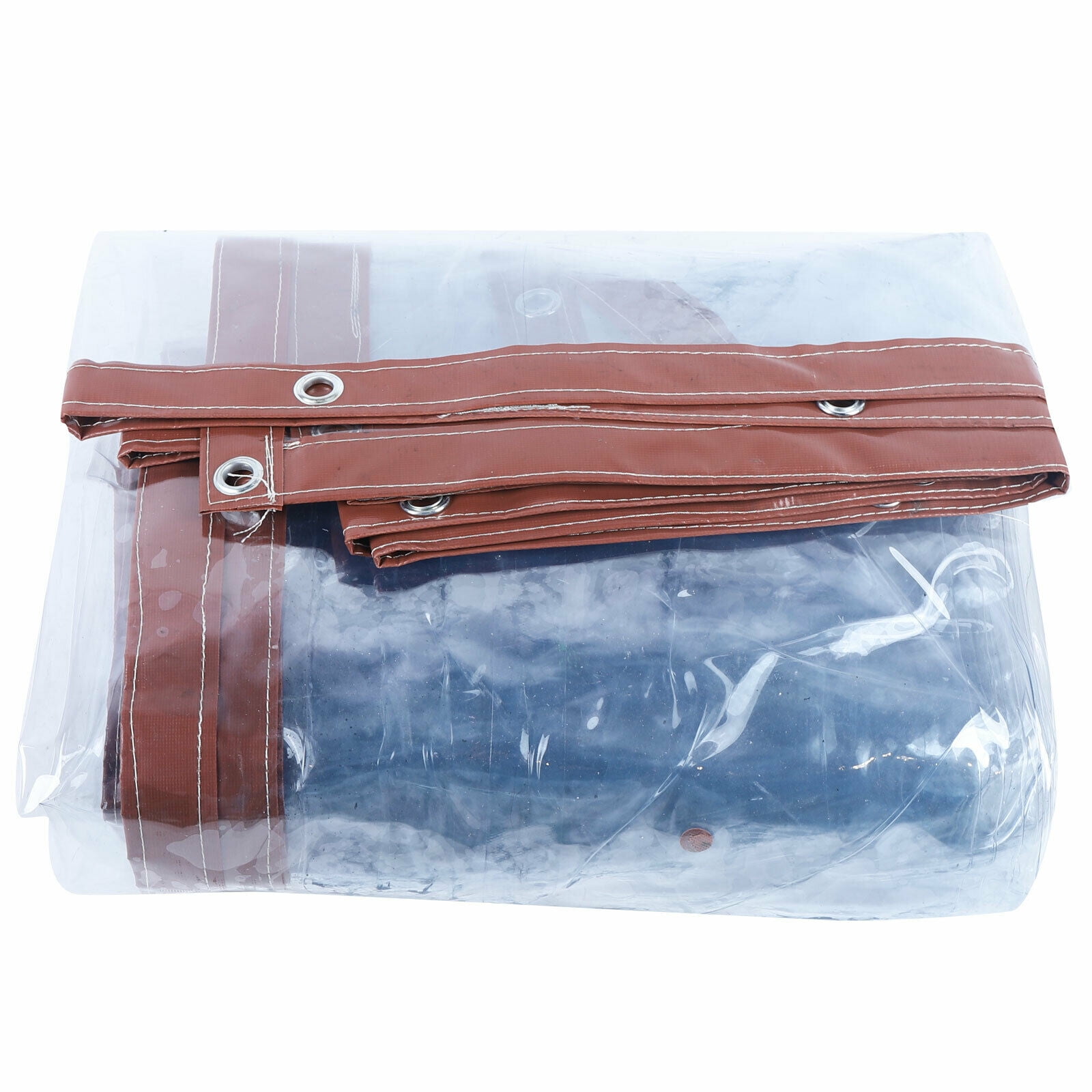 FETCOI Commercial Clear PVC Tarp Canopy Roll Up Patio Enclosure