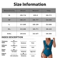 thumbnail image 3 of IYYVV Women's One Piece Swimsuit Tummy Control Ruffle Bathing Suit V Neck Ruched Swim Suit Slimming Cutout Swimwear Cow Pattern L, 3 of 5