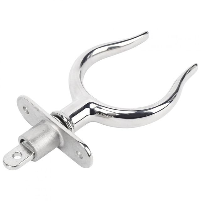 Eddwiin Tenedor de Paleta para Bote Salvavidas, Varilla Fija de Acero Inoxidable 316 para Botes, Accesorios para Balsas