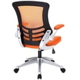 thumbnail image 4 of Scranton & Co Modern Faux Leather/Sponge Office Chair in Orange, 4 of 4
