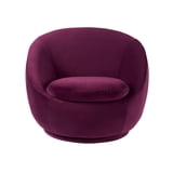 Better Homes & Gardens Mira Swivel Chair, Merlot Velvet - Walmart.com