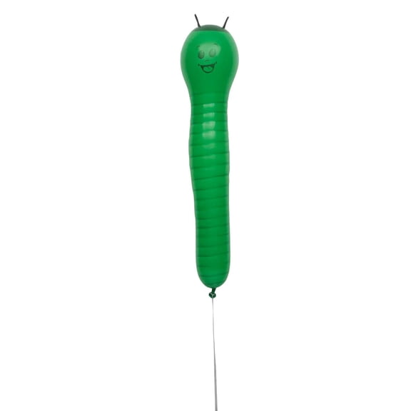 Green Caterpillar-Shaped 28" Latex Balloons - 12 Pc.