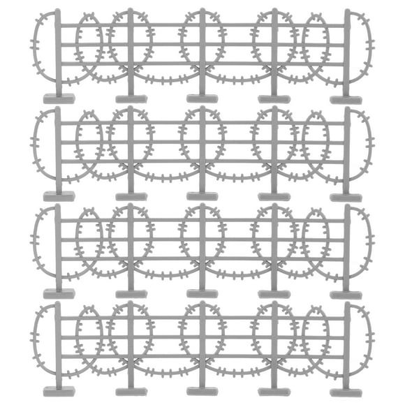 KAKOWELY garden fencing 50pcs Toy Fence For Farm Animals Wire army Scene Model Miniature Garden Fencing Decorative Garden Fence Kids Fencing Metal Garden Fencing