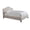 Beige, variant on Pemberly Row Traditional Fabric Queen Bed in Falstaff Gray Finish