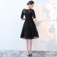thumbnail image 4 of Vestido de noche de verano, vestido mediano exquisito, vestido adelgazante para mujer, adecuado para banquetes, 4 of 6