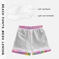 thumbnail image 5 of Kids' Beach Pants Comfortable Swim Trunks Watermelon Hue Flamingos Shorts for Pool Vacation and Lounge Wear Large, 5 of 8