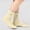 A-Yellow108, variant on Babaley Kids Socks Girls Bow Print Soft Comfortable Breathable Stretchy Mid Calf Socks Daily Casual Summer Socks
