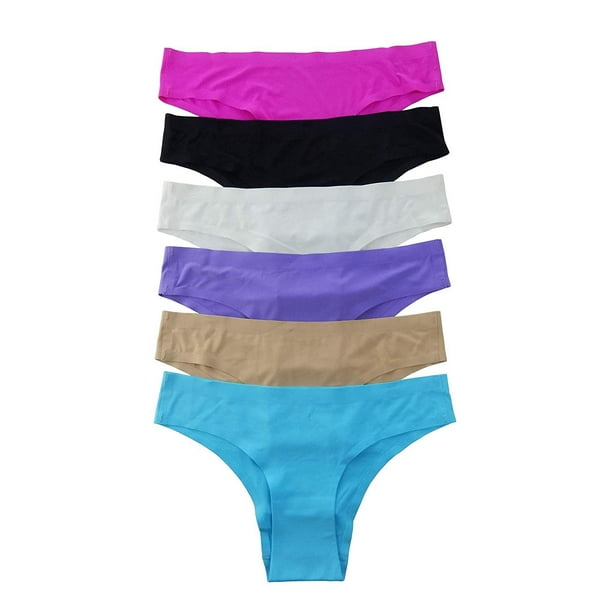 Iheyi 12 Pieces Low Rise No Show No Line Laser Cut Boyshorts Bikini Panty S/M/L/XL (Large